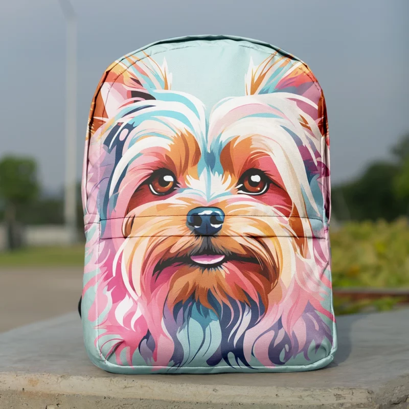 Yorkshire Terrier Elegant and Affectionate Minimalist Backpack