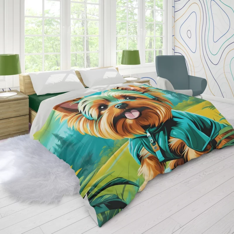 Yorkshire Terrier Majesty Loyal Companion Dog Duvet Cover