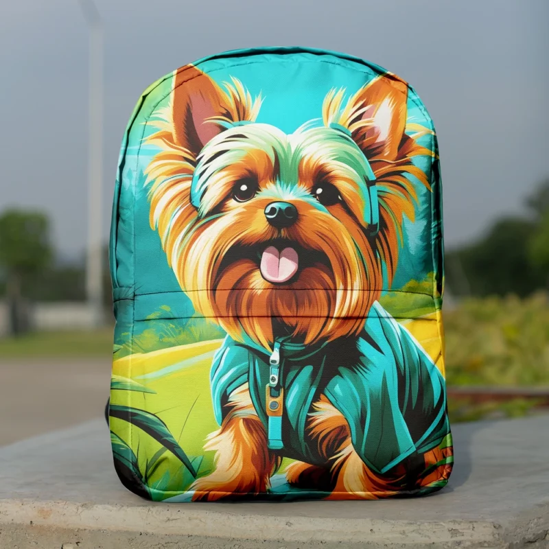 Yorkshire Terrier Majesty Loyal Companion Dog Minimalist Backpack