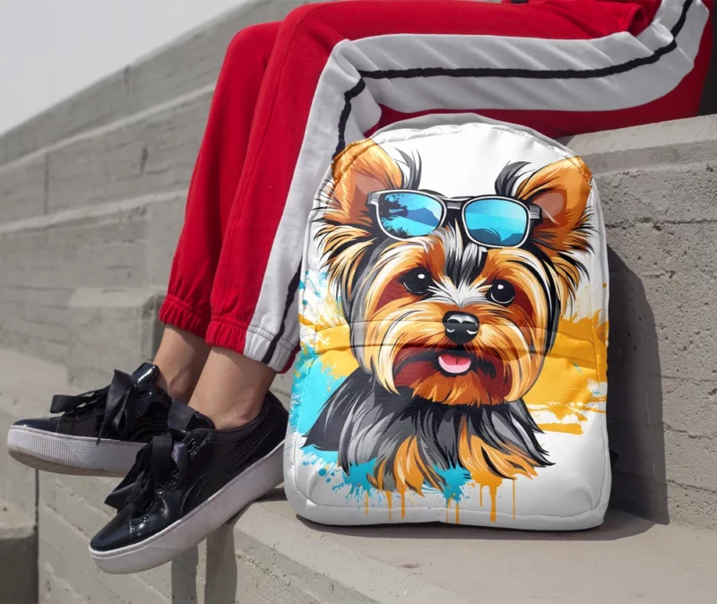 Yorkshire Terrier Perfection Devoted Dog Minimalist Backpack 1